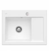 Мойка для кухни Villeroy & Boch Subway 45 Compact 65х51 см чаша слева керамика stone white 331202RW