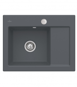 Мойка для кухни Villeroy & Boch Subway 45 Compact 65х51 см чаша слева керамика graphite 331202i4