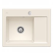 Мийка для кухні Villeroy & Boch Subway 45 Compact 65х51 см чаша зліва кераміка crema 331202KR