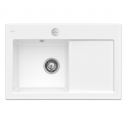 Мойка для кухни Villeroy & Boch Subway 45 78х51 см чаша слева керамика stone white 677202RW