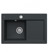 Мийка для кухні Villeroy & Boch Subway 45 78х51 см чаша зліва кераміка ebony 677202S5