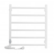 Електричний полотенцесушитель Laris ЗЕБРА АЛЬФА ЧК6 500х600 Е (підключення зліва) білий 77700069