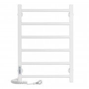 Электрический полотенцесушитель Laris ЗЕБРА АЛЬФА ЧК6 400Х600 Э (подключение слева) белый 77700067