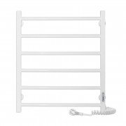 Електричний полотенцесушитель Laris ЗЕБРА АЛЬФА ЧК6 500х600 Е (підключення праворуч) білий 77700070