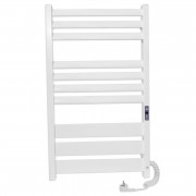 Електричний полотенцесушитель Laris ЗЕБРА ЛАВИНА ЧК10 500х900 Е (підключення праворуч) білий 75201088