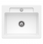 Мойка для кухни Villeroy & Boch Siluet 60 S flat 58х49 см керамика white alpin 33461FR1