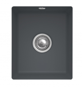 Мийка для кухні Villeroy & Boch Subway 45 SU 37,5х44 см під стільницю кераміка graphite 332402i4
