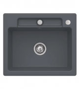 Мойка для кухни Villeroy & Boch Siluet 60 S flat 58х49 см керамика graphite 33462Fi4