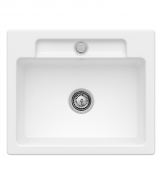 Мийка для кухні Villeroy & Boch Siluet 60 S flat 58х49 см кераміка stone white 33461FRW