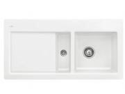 Мойка для кухни Villeroy & Boch Subway 60 Flat 96,5х47,5 см чаша справа керамика stone white 67121FRW