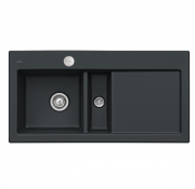 Мойка для кухни Villeroy & Boch Subway 60 Flat 96,5х47,5 см чаша слева керамика ebony 67702FS5