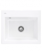 Мойка для кухни Villeroy & Boch Subway 60 S Flat 56,5х47,5 см керамика snow white 33091FKG