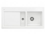 Мийка для кухні Villeroy & Boch Subway 60 Flat 96,5х47,5 см чаша справа кераміка stone white 67121FRW