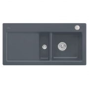 Мийка для кухні Villeroy & Boch Subway 60 Flat 96,5х47,5 см чаша справа кераміка graphite 67122Fi4