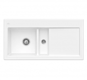 Мийка для кухні Villeroy & Boch Subway 60 Flat 96,5х47,5 см чаша зліва кераміка white alpin 67701FR1
