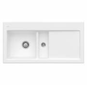 Мийка для кухні Villeroy & Boch Subway 60 Flat 96,5х47,5 см чаша зліва кераміка stone white 67701FRW
