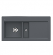 Мийка для кухні Villeroy & Boch Subway 60 Flat 96,5х47,5 см чаша зліва кераміка graphite 67701Fi4