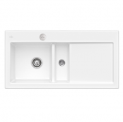 Мийка для кухні Villeroy & Boch Subway 60 Flat 96,5х47,5 см чаша зліва кераміка snow white 67702FKG
