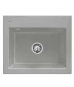 Мийка для кухні Villeroy & Boch Subway 60 S Flat 56,5х47,5 см кераміка fossil 33091FKD