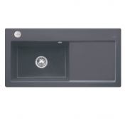 Мийка для кухні Villeroy & Boch Subway 60 XL 100х51 см чаша зліва кераміка graphite 671802i4