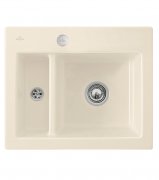 Мийка для кухні Villeroy & Boch Subway 60 XM 62х51 см кераміка crema 678002KR