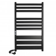 Електричний полотенцесушитель Laris ЗЕБРА ЛАВИНА ЧКЧ10 500х900 Е (підключення зліва) чорний 75201091