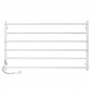 Электрический полотенцесушитель Laris ЗЕБРА ПРАКТИК ЧК6 1000 Х 600 Э (подключение слева) белый 77700082