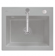 Мойка для кухни Villeroy & Boch Subway 60 S Flat 56,5х47,5 см керамика fossil 33092FKD