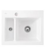 Мойка для кухни Villeroy & Boch Subway 60 XM Flat 58,5х47,5 см керамика snow white 67802FKG
