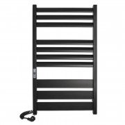 Электрический полотенцесушитель Laris ЗЕБРА ЛАВИНА ЧКЧ10 500Х900 Э (подключение слева) черный 75201091