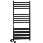 Електричний полотенцесушитель Laris ЗЕБРА ЛАВИНА ЧКЧ13 500х1200 Е (підключення зліва) чорний 75201093