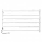 Электрический полотенцесушитель Laris ЗЕБРА ПРАКТИК ЧК6 1000 Х 600 Э (подключение слева) белый 77700082