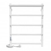 Електричний полотенцесушитель Laris ЗЕБРА СТАНДАРТ ЧК5 500Х660 Е (підключення зліва) білий 77700075