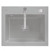Мийка для кухні Villeroy & Boch Subway 60 S Flat 56,5х47,5 см кераміка fossil 33092FKD