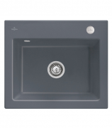 Мийка для кухні Villeroy & Boch Subway 60 S Flat 56,5х47,5 см кераміка graphite 33092Fi4