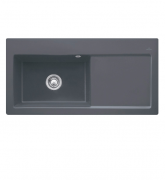 Мийка для кухні Villeroy & Boch Subway 60 XL Flat 96,5х47,5 см чаша зліва кераміка graphite 67181Fi4