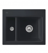 Мийка для кухні Villeroy & Boch Subway 60 XM Flat 58,5х47,5 см кераміка graphite 67801Fi4