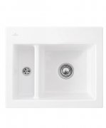 Мойка для кухни Villeroy & Boch Subway 60 XM Flat 58,5х47,5 см керамика snow white 67801FKG