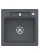 Мойка для кухни Villeroy & Boch Siluet 50 S Flat 49х49 см керамика graphite 33452Fi4