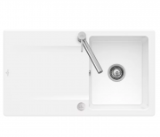 Мийка для кухні Villeroy & Boch Siluet 50 Flat 88х49 см кераміка white alpin 33352FR1