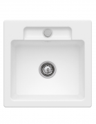 Мийка для кухні Villeroy & Boch Siluet 50 S Flat 49х49 см кераміка stone white 33451FRW