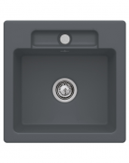Мийка для кухні Villeroy & Boch Siluet 50 S Flat 49х49 см кераміка graphite 33451Fi4
