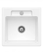 Мойка для кухни Villeroy & Boch Siluet 50 S Flat 49х49 см керамика snow white 33451FKG