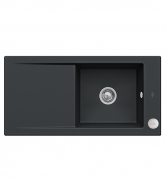 Мийка для кухні Villeroy & Boch Timeline 60 Flat 96,5х47,5 см кераміка ebony 67902FS5
