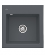 Мойка для кухни Villeroy & Boch Subway 50 S Flat 49х47,5 см керамика graphite 33151Fi4
