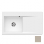 Мийка для кухні Villeroy & Boch Subway Style 50 Flat 88х49 см чаша зліва кераміка almond 33522FAM