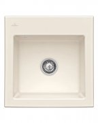 Мийка для кухні Villeroy & Boch Subway 50 S Flat 49х47,5 см кераміка crema 33151FKR