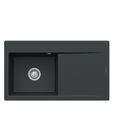 Мийка для кухні Villeroy & Boch Subway Style 50 Flat 88х49 см чаша зліва кераміка ebony 33522FS5