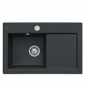 Мойка для кухни Villeroy & Boch Subway 45 Flat 74,5х47,5 см чаша слева керамика ebony 67722FS5