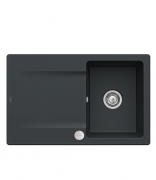 Мийка для кухні Villeroy & Boch Siluet 45 Flat 78х49 см кераміка ebony 33342FS5